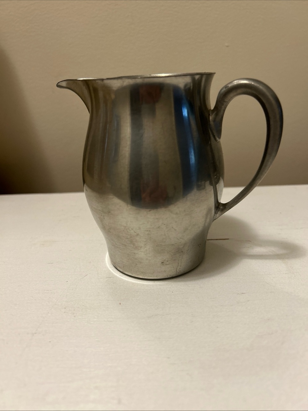 Vintage Pewter Woodbury Pewterers Creamer/sauce/syrup Pitcher